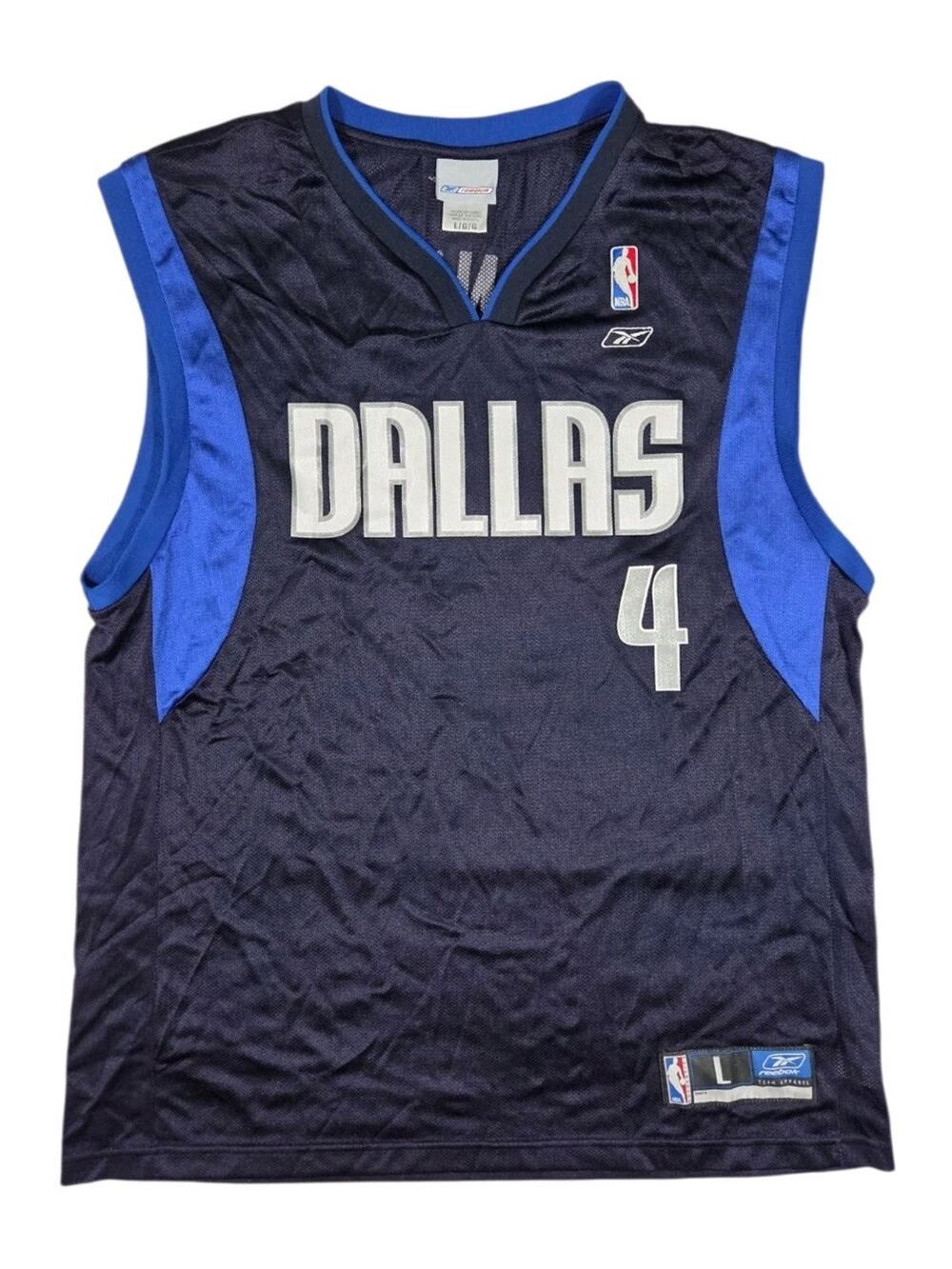 Vintage Michael Finley Dallas Mavericks Jersey Reebok NBA Basketball Blue Large